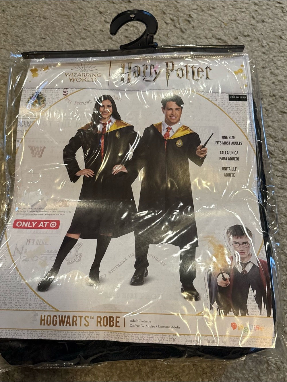 Harry Potter Hogwarts Robe Costume Adult Men Women One Size NEW Halloween
